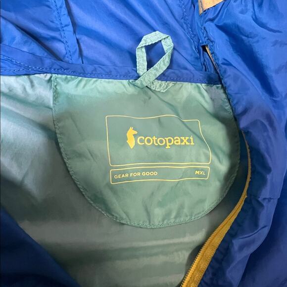 Mens Cotopaxi TecaTechnical Blue and Cream Windbreaker Jacket - Picture 2 of 6